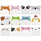 Wrapables Cute Talking Cartoon Animals Sticky Notes, Adhesive Memo Notepads for Home, Office, Work (Set of 12)